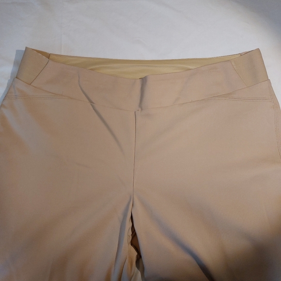 Investments The Park Ave Fit Elite Stretch Ankle Straight Pants Khaki Tan 16 EUC - Picture 4 of 15